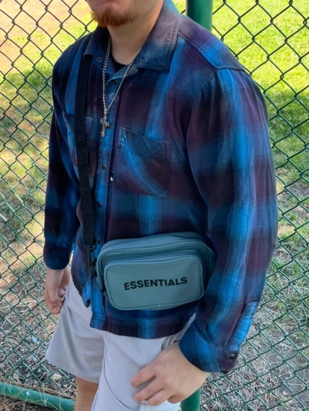 THE NORTH FACE MEN LONG SLEEVE BUTTON DOWN FLANNEL SHIRT CHECK PLAID peacock gym